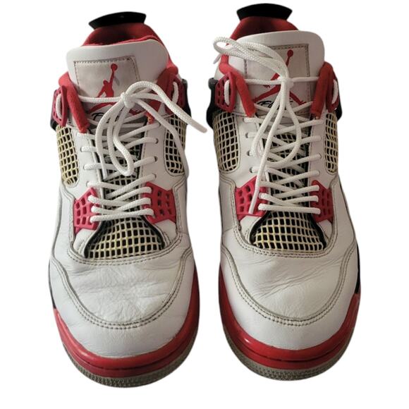 Nike Air Jordan 4 Retro Fire Red 2020 Men Sneakers Size 8.5 - Picture 4 of 8